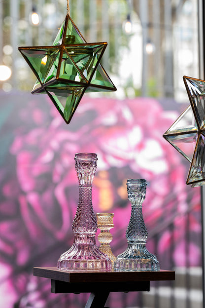 Merkaba Glass Sculpture | Star Tetrahedron of Light (8")