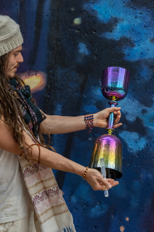 Dual Quartz Crystal Singing Bowl | F4 & C5 | A=432 Hz | Heart and Root Chakras