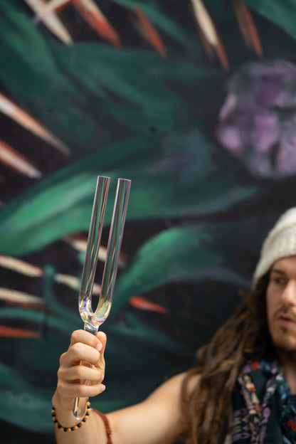 Titanium Quartz Crystal Tuning Fork | A | A=432 Hz | Third Eye Chakra