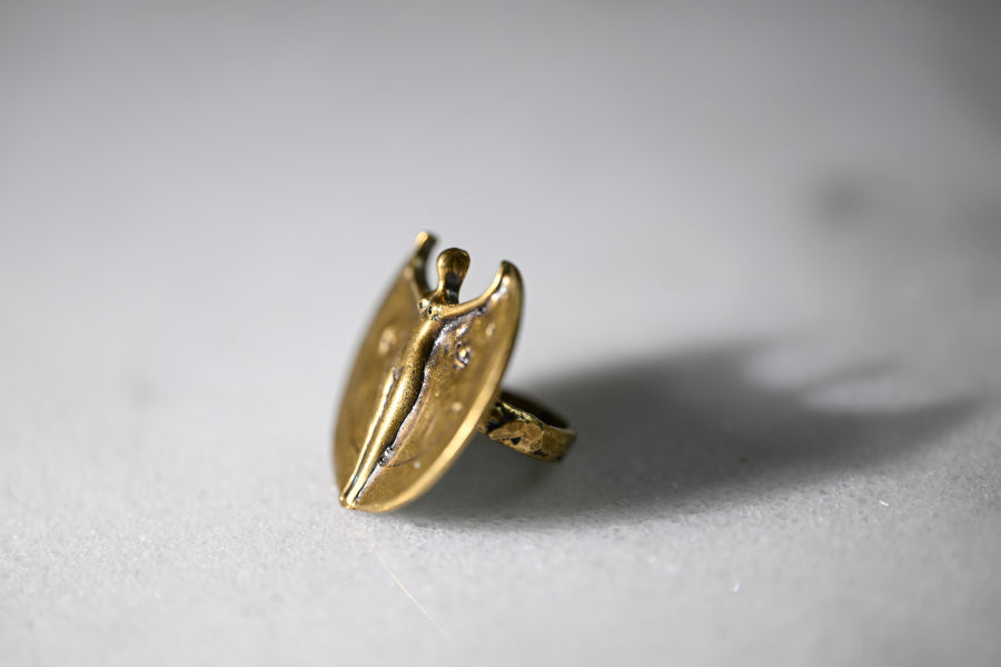 Cosmic Goddess Ring | Gold Patina | Alkemie Jewelry