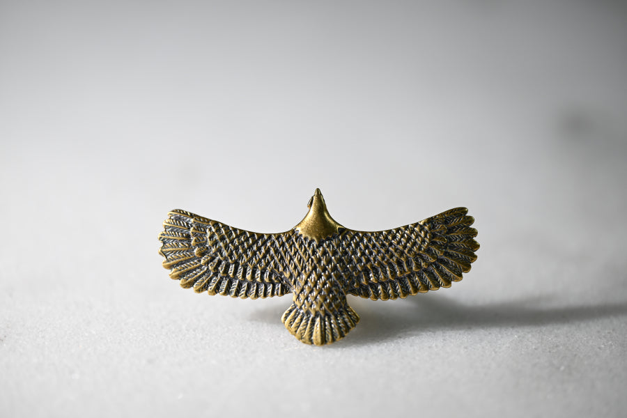 Bird Landing Ring | Gold Patina | Alkemie Jewelry