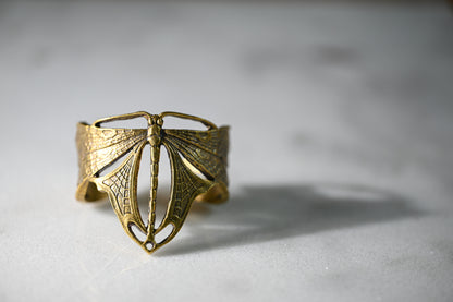 Dragonfly Cuff | Gold Patina | Alkemie Jewelry