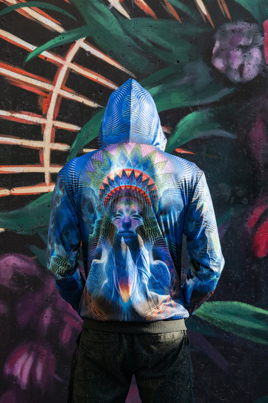 Curandero Reversible Satin Jacket | Luke Brown Art | Threyda