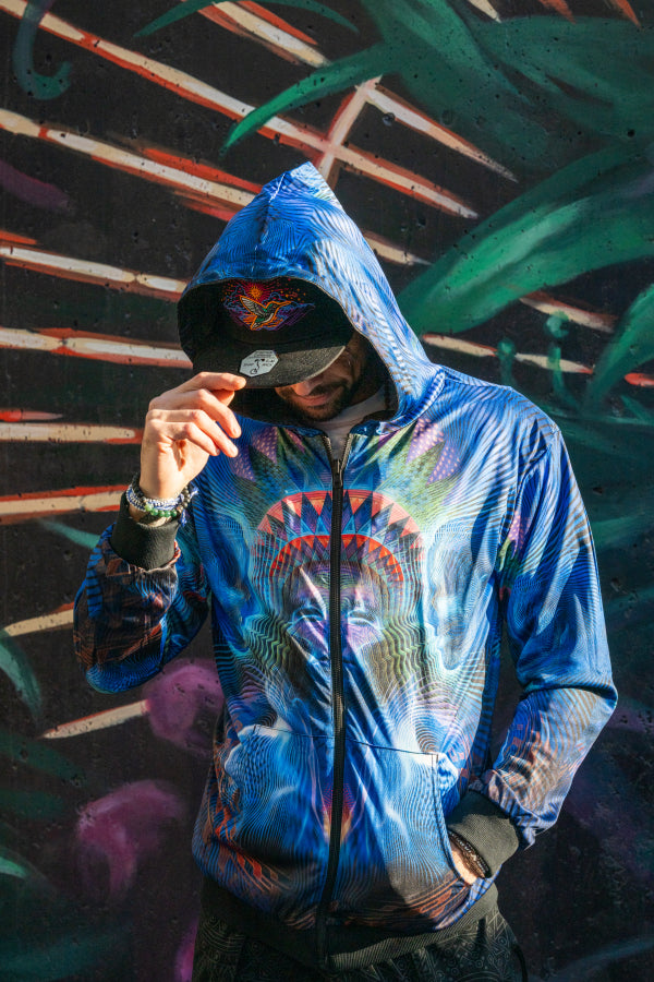 Curandero Reversible Satin Jacket | Luke Brown Art | Threyda