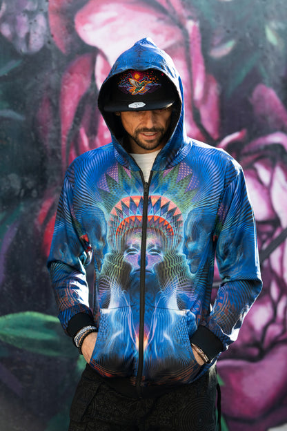 Curandero Reversible Satin Jacket | Luke Brown Art | Threyda