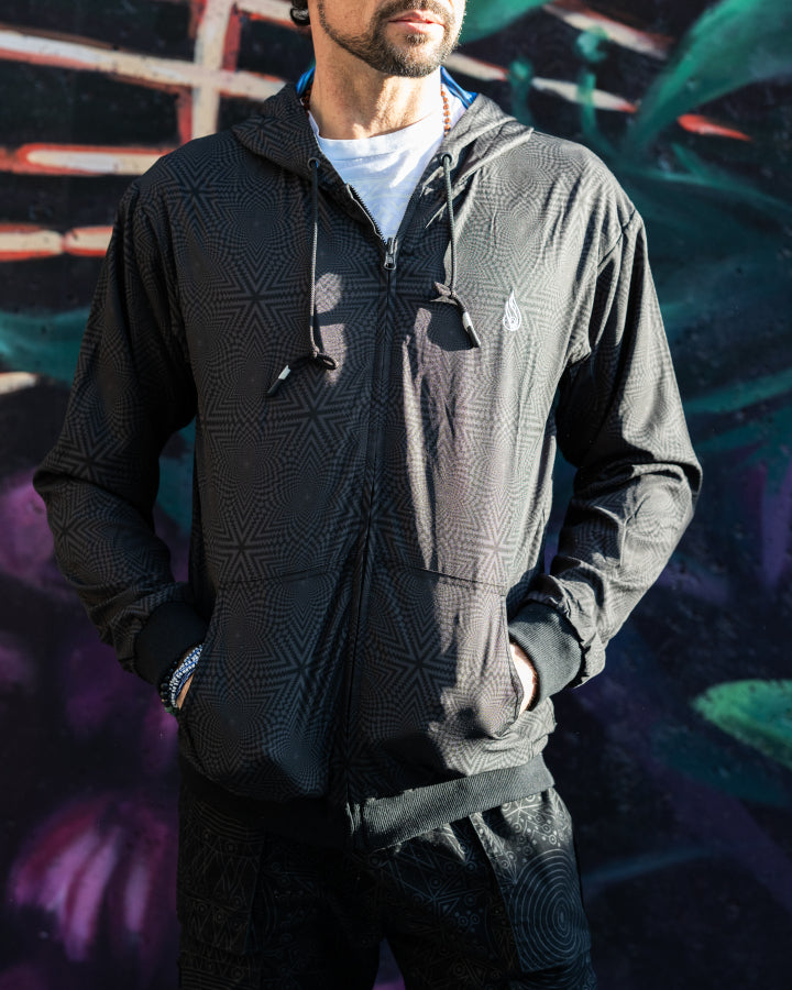 Curandero Reversible Satin Jacket | Luke Brown Art | Threyda