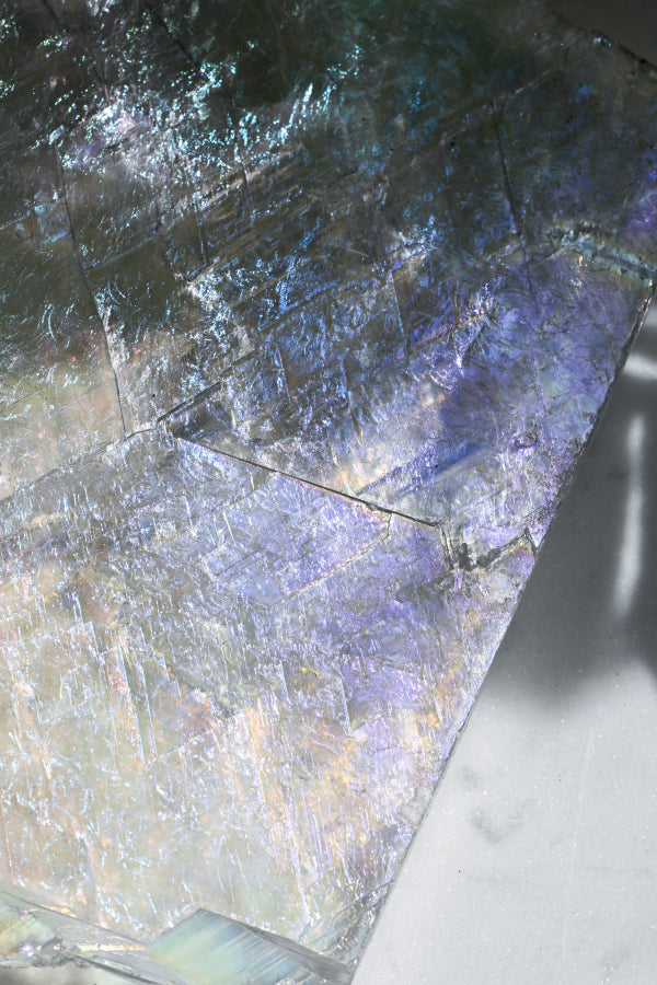 Raw Aura Selenite from USA | Iridescent Cleansing Crystal