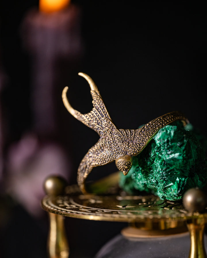 Swallow Cuff | Gold Patina | Alkemie Jewelry