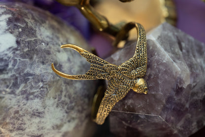 Swallow Cuff | Gold Patina | Alkemie Jewelry