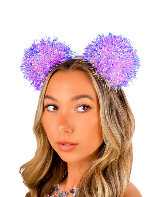 Pom Pom Headband | Colorful Festival Hair Accessory