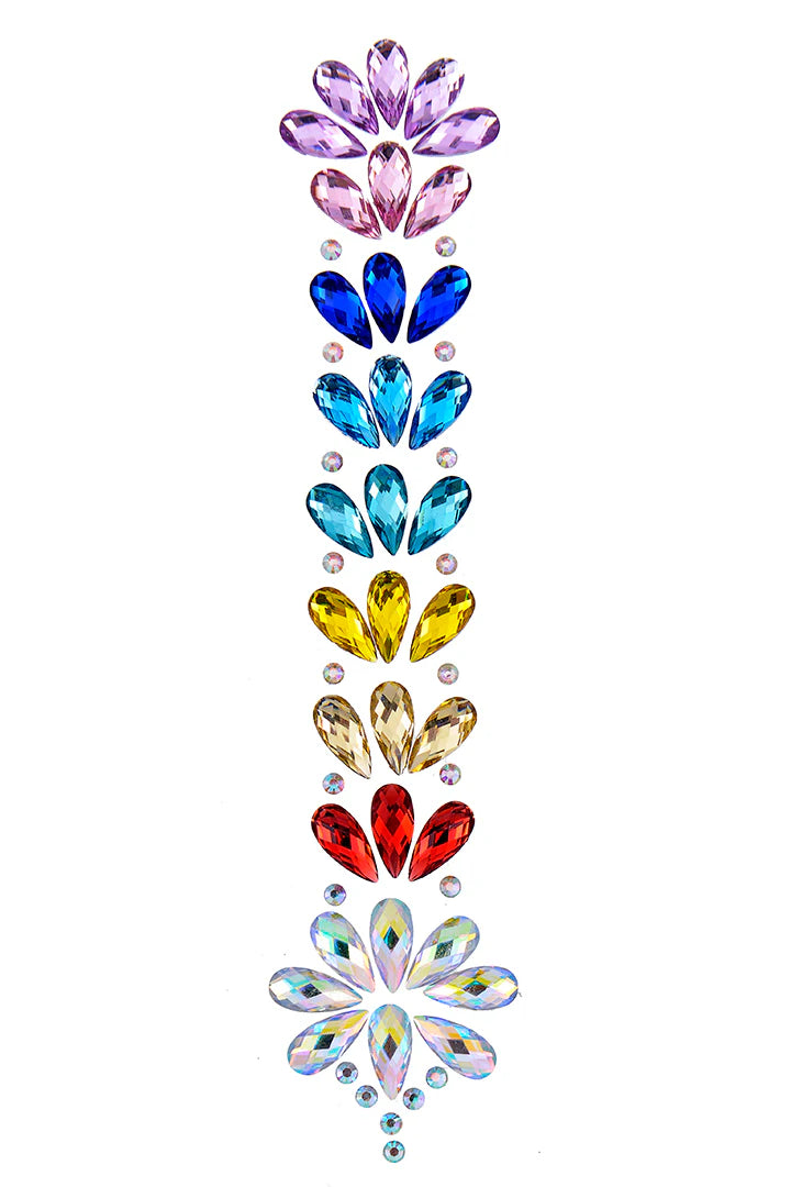 Rainbow Iridescent Hair Gem | Festival Crystal Embellishment