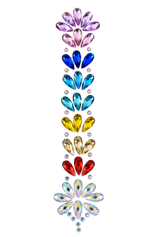 Rainbow Iridescent Hair Gem | Festival Crystal Embellishment