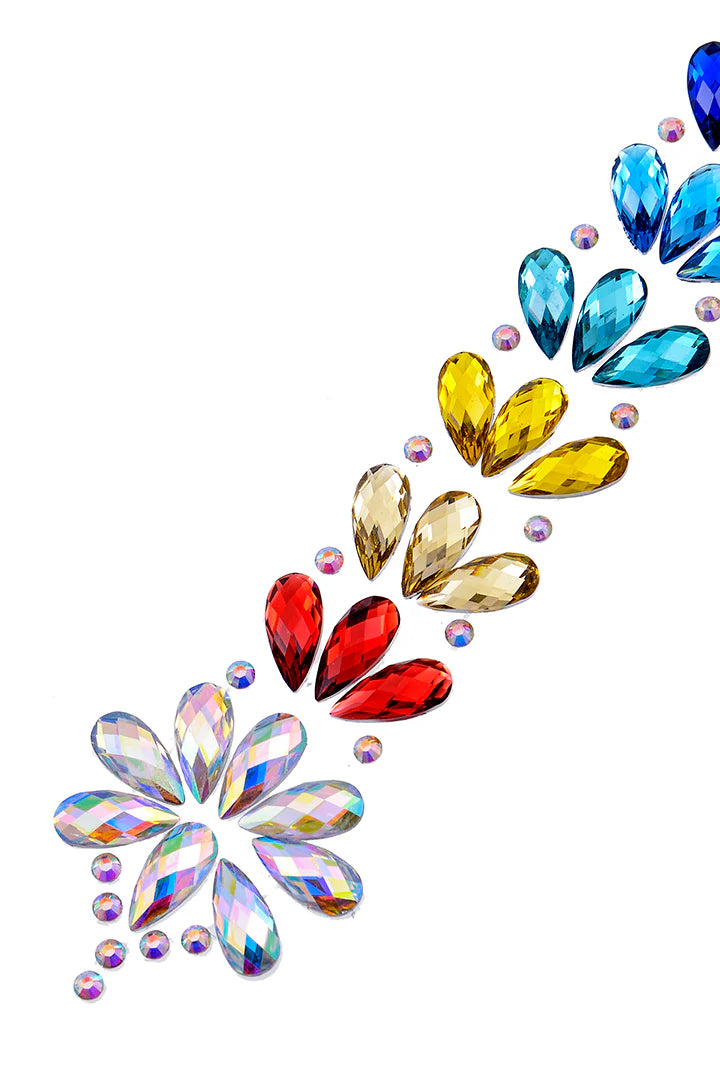 Rainbow Iridescent Hair Gem | Festival Crystal Embellishment