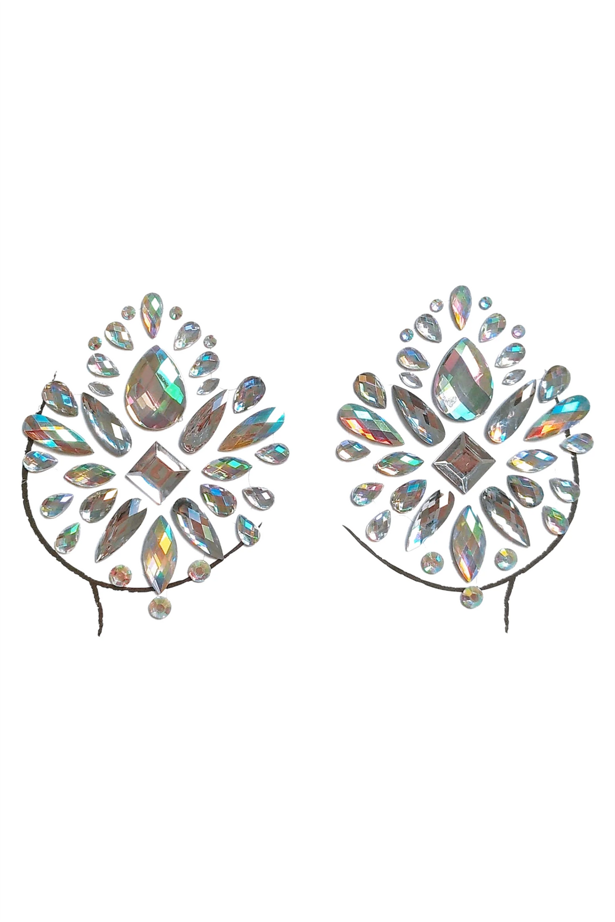 Rhinestone Crystal Pasties | Festival Body Embellishment