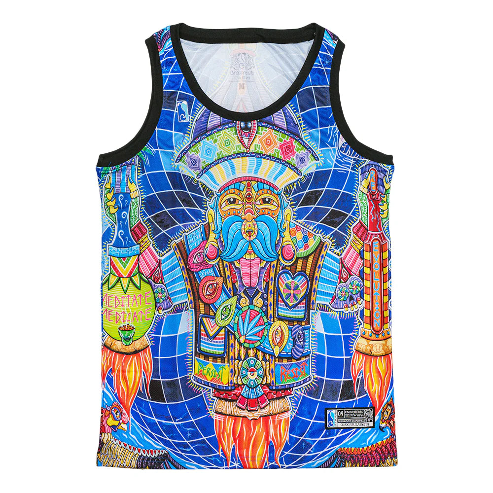 Spirited Revolution Basketball Jersey | Max Paularena Art | Grassroots California