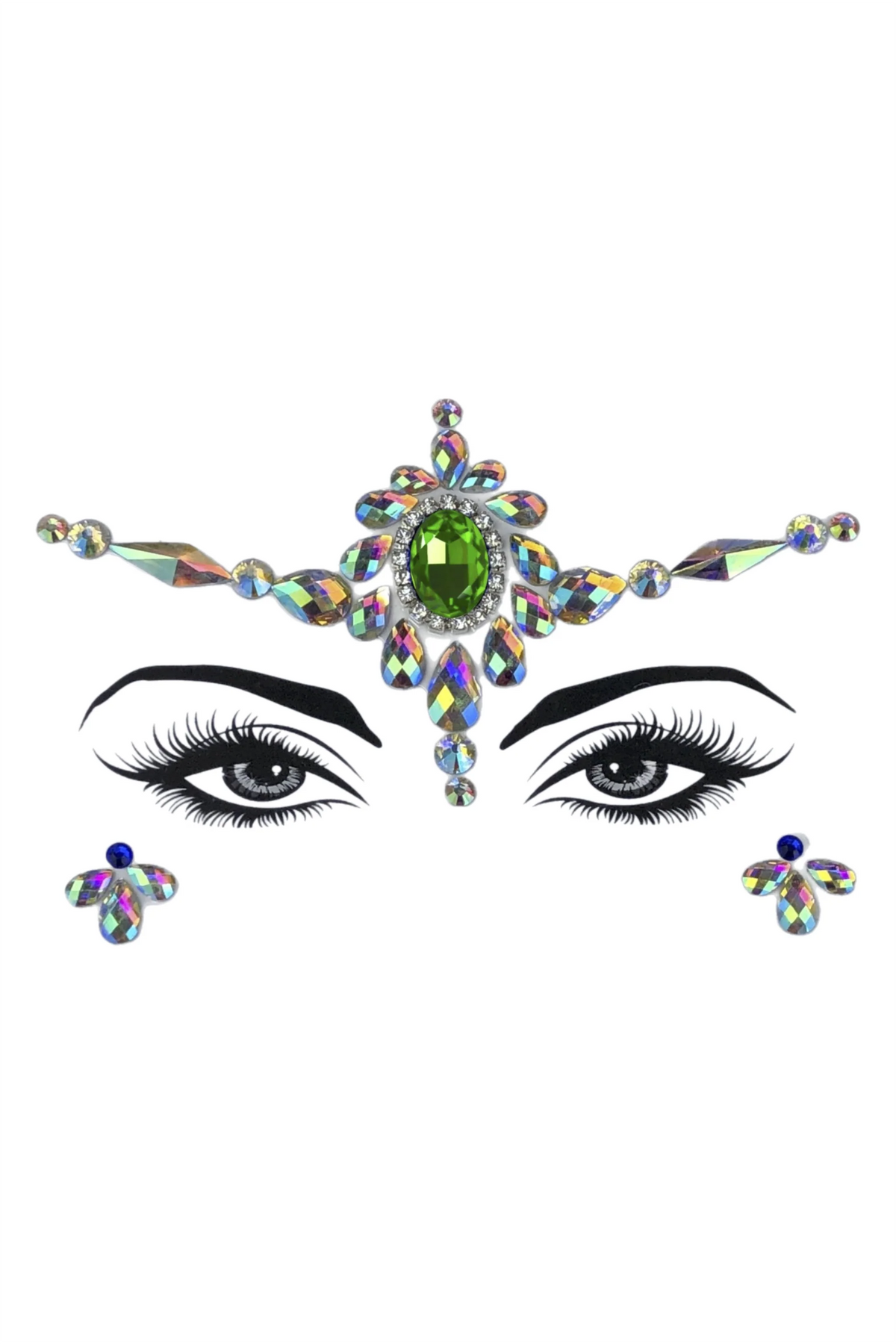 Third Eye Crystal Face Jewels | Celestial Rhinestone Embellishment