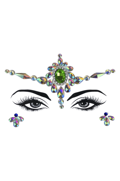 Third Eye Crystal Face Jewels | Celestial Rhinestone Embellishment