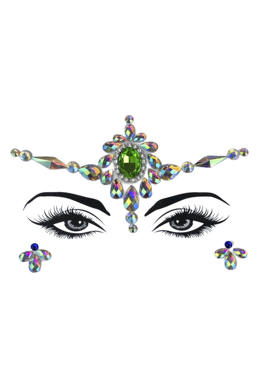Third Eye Crystal Face Jewels | Celestial Rhinestone Embellishment