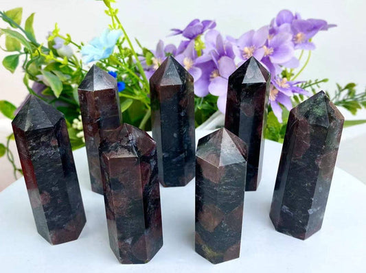 Garnet Tower | Crystal for Strength, Passion & Grounding