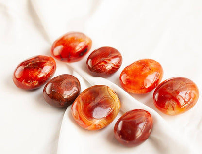 Carnelian Palm Stone | Stone of Motivation & Courage