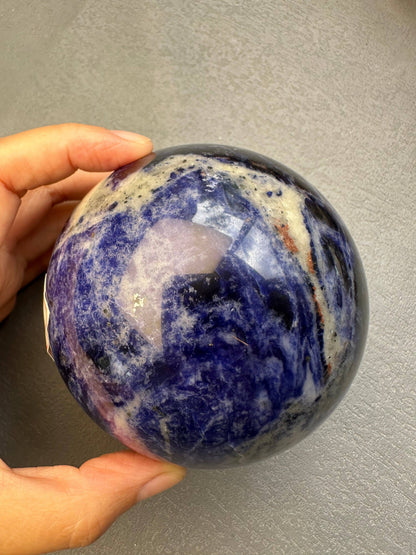 Large Sodalite Sphere | Crystal for Clarity & Communication