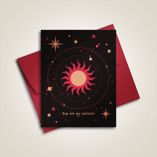 You Are My Universe Greeting Card | Fabled Creative
