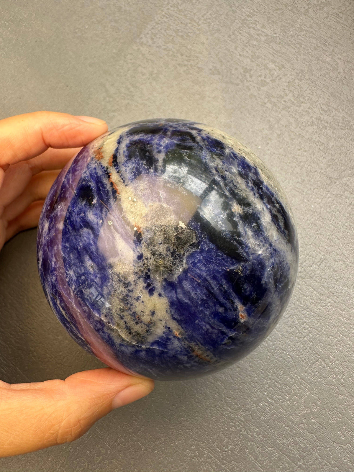 Large Sodalite Sphere | Crystal for Clarity & Communication