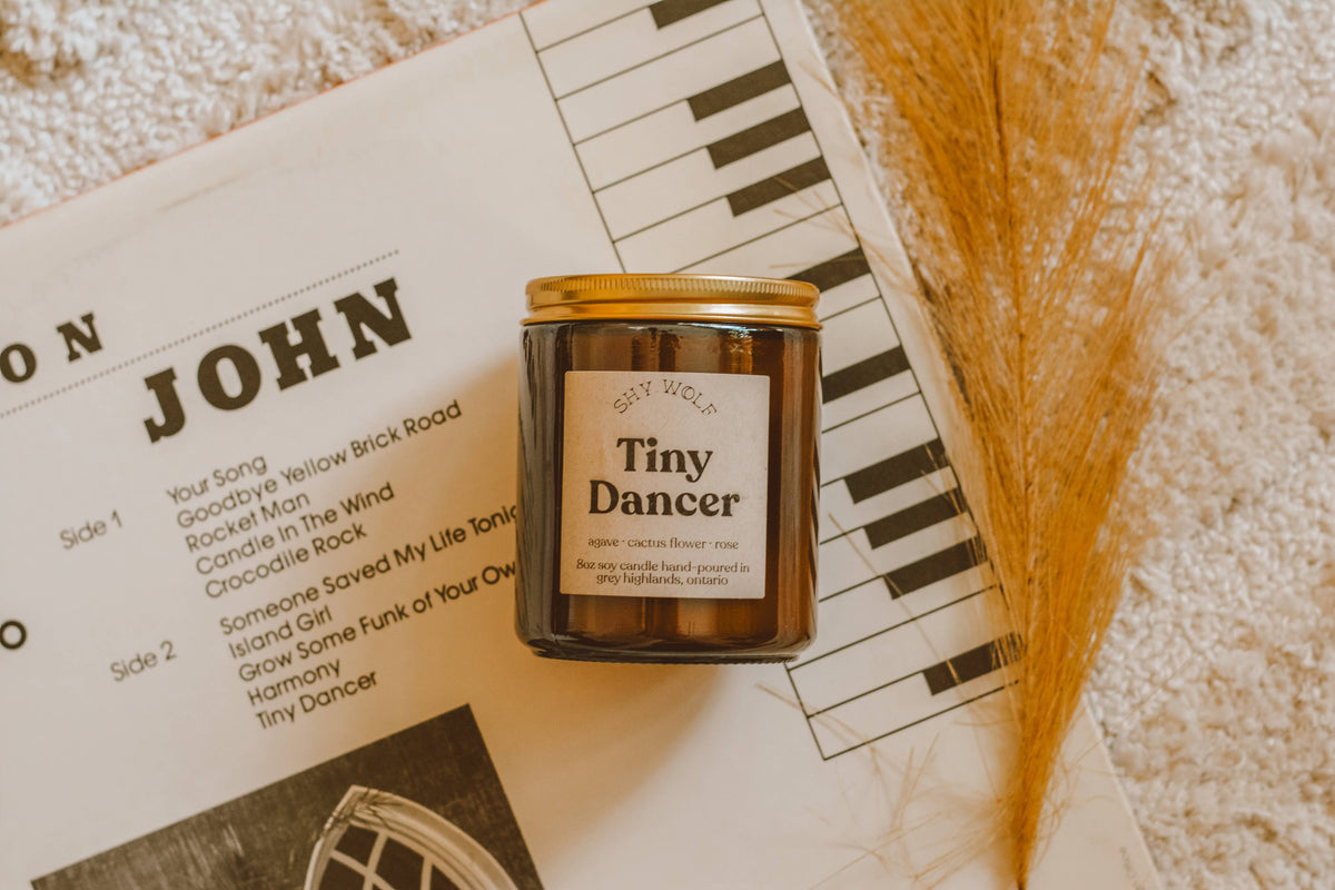 Tiny Dancer Music Inspired Soy Candle | Agave, Cactus Flower & Rose
