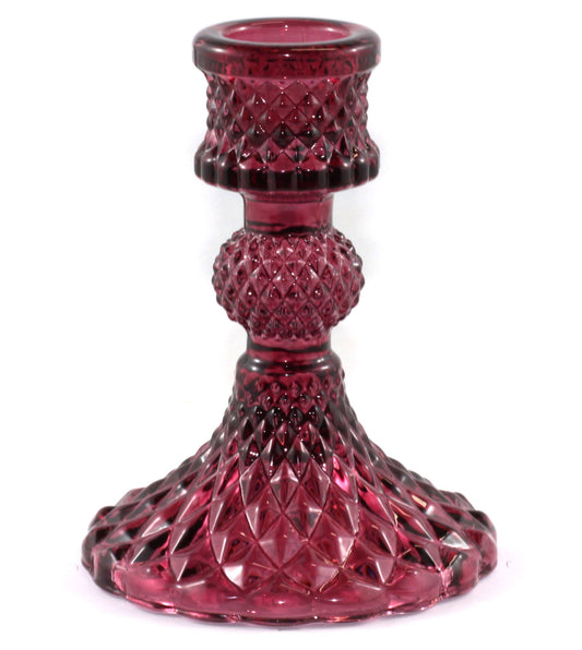 Baby Bella Candle Holder | Bordeaux Glass & Vintage Form