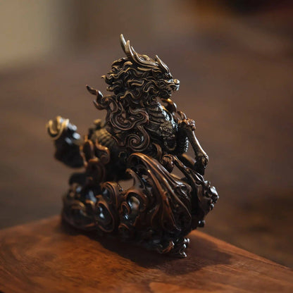 Kirin Statue | Brass, Copper & Sterling Silver | Coppertist.Wu