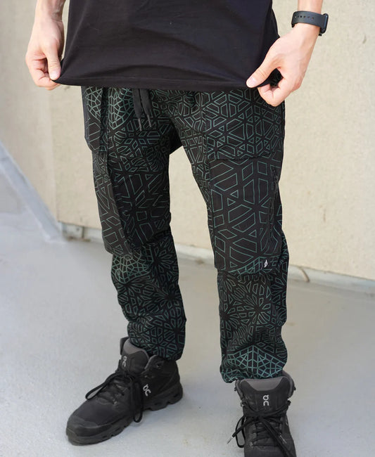 Abyss Cargo Joggers | Geometric Utility Joggers | Threyda