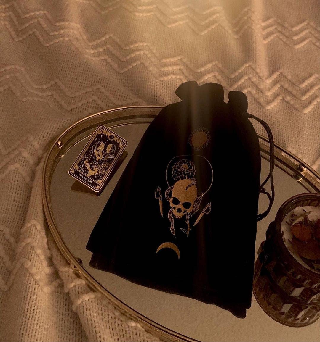 Marigold Night Tarot Pouch | Amrit Brar Deck Storage