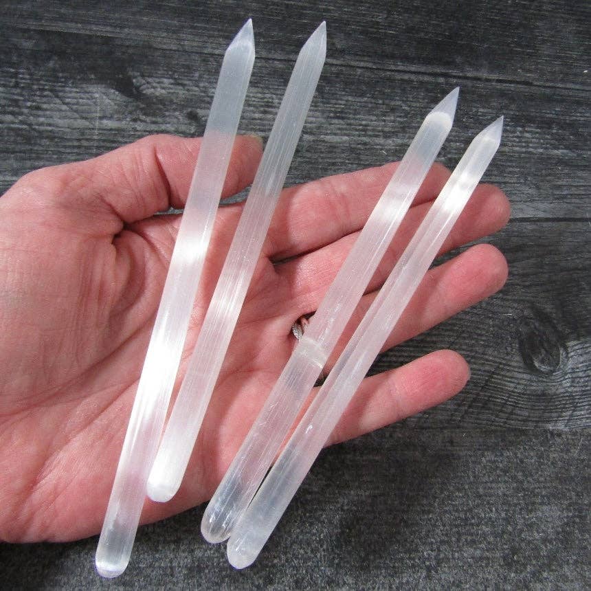 Selenite Pencil Wand | Morocco