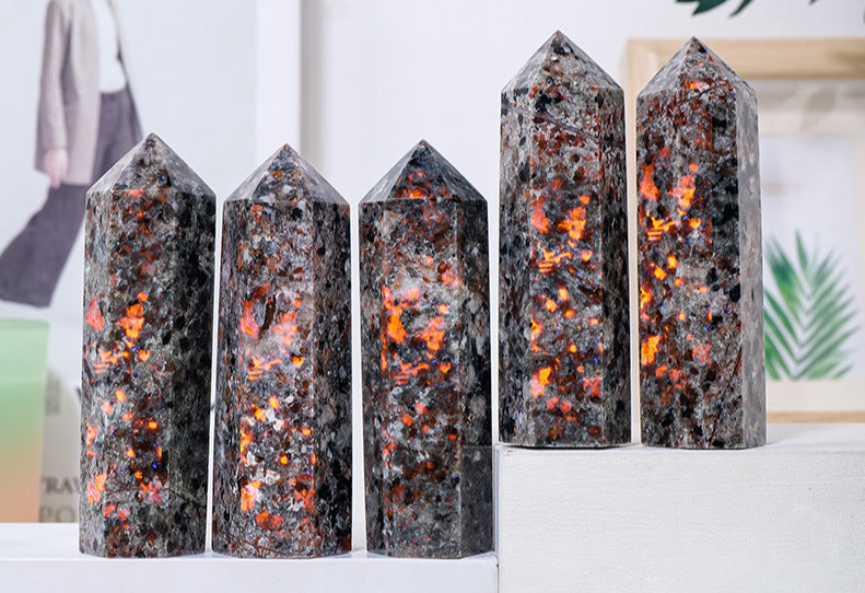 Yooperlite Tower | UV Reactive Crystal for Truth & Transformation