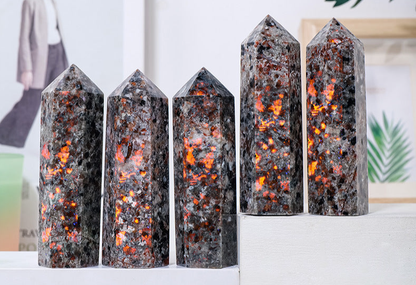 Yooperlite Tower | UV Reactive Crystal for Truth & Transformation