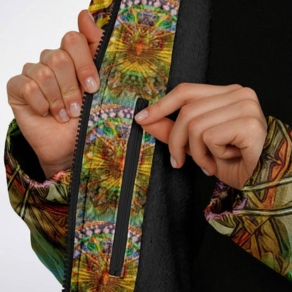 Lotus Guardian Zipper Cloak | Recycled Performance Fleece | Manifestie