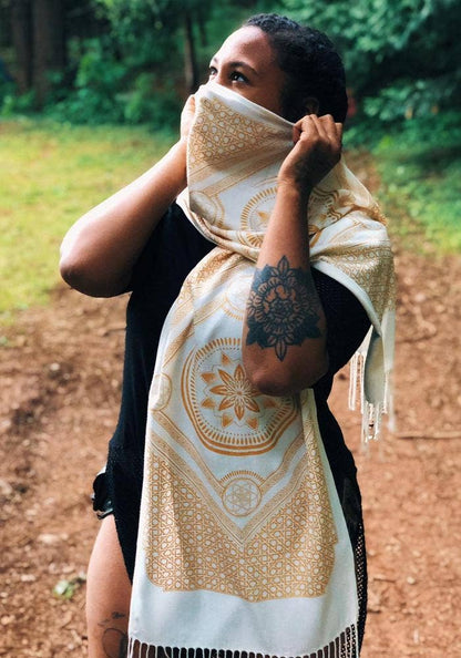 Eternal Series Shawl | Sacred Geometry Shawl | Rythmatix