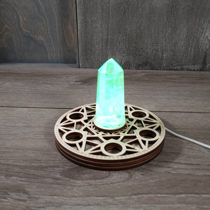 LED Crystal Display Stand | Light, Clarity & Presentation
