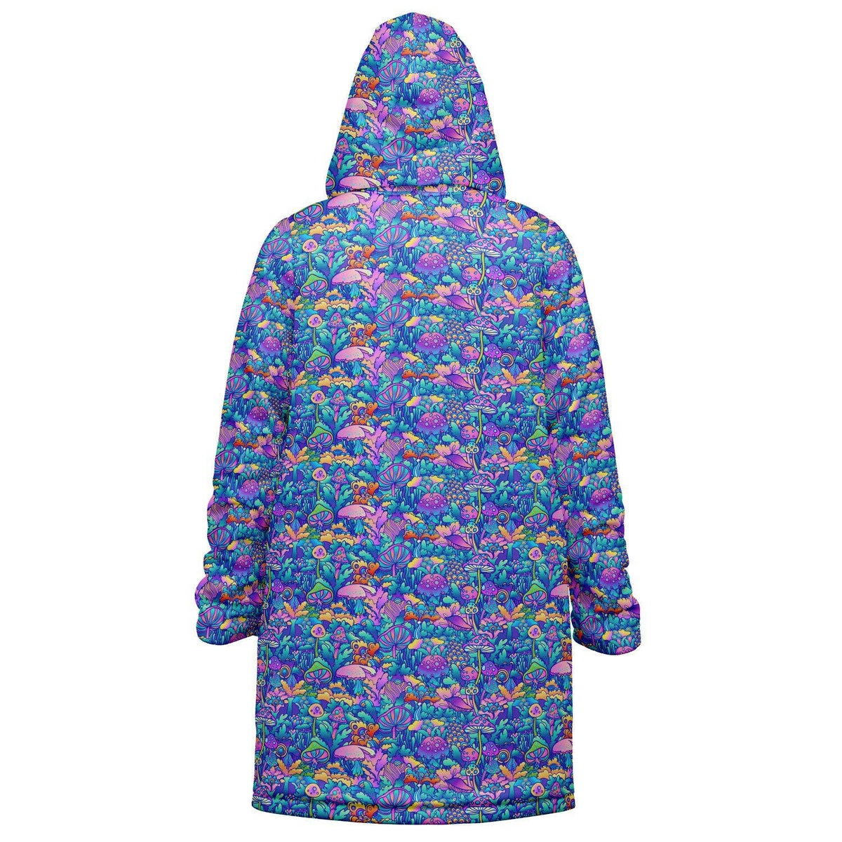 Psychedelic Mushrooms Zipper Cloak | Recycled Performance Fleece | Manifestie