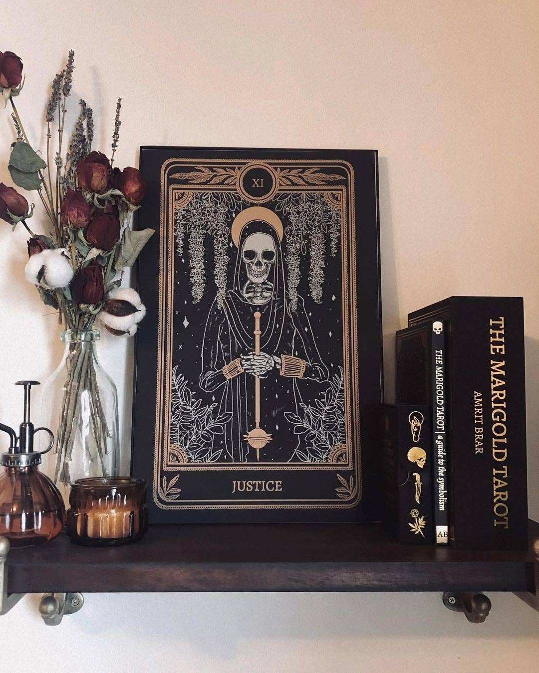 Marigold Tarot Print – Justice | Amrit Brar