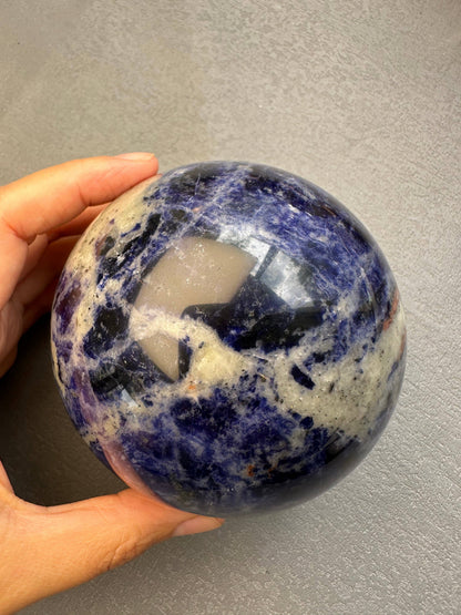 Large Sodalite Sphere | Crystal for Clarity & Communication