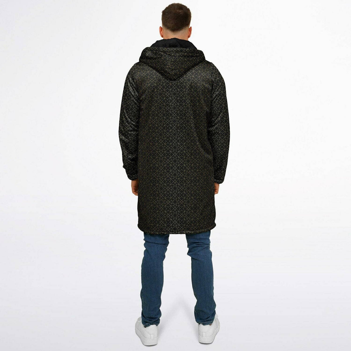Sacred Geometry Flower Zipper Cloak | Recycled Performance Fleece | Manifestie