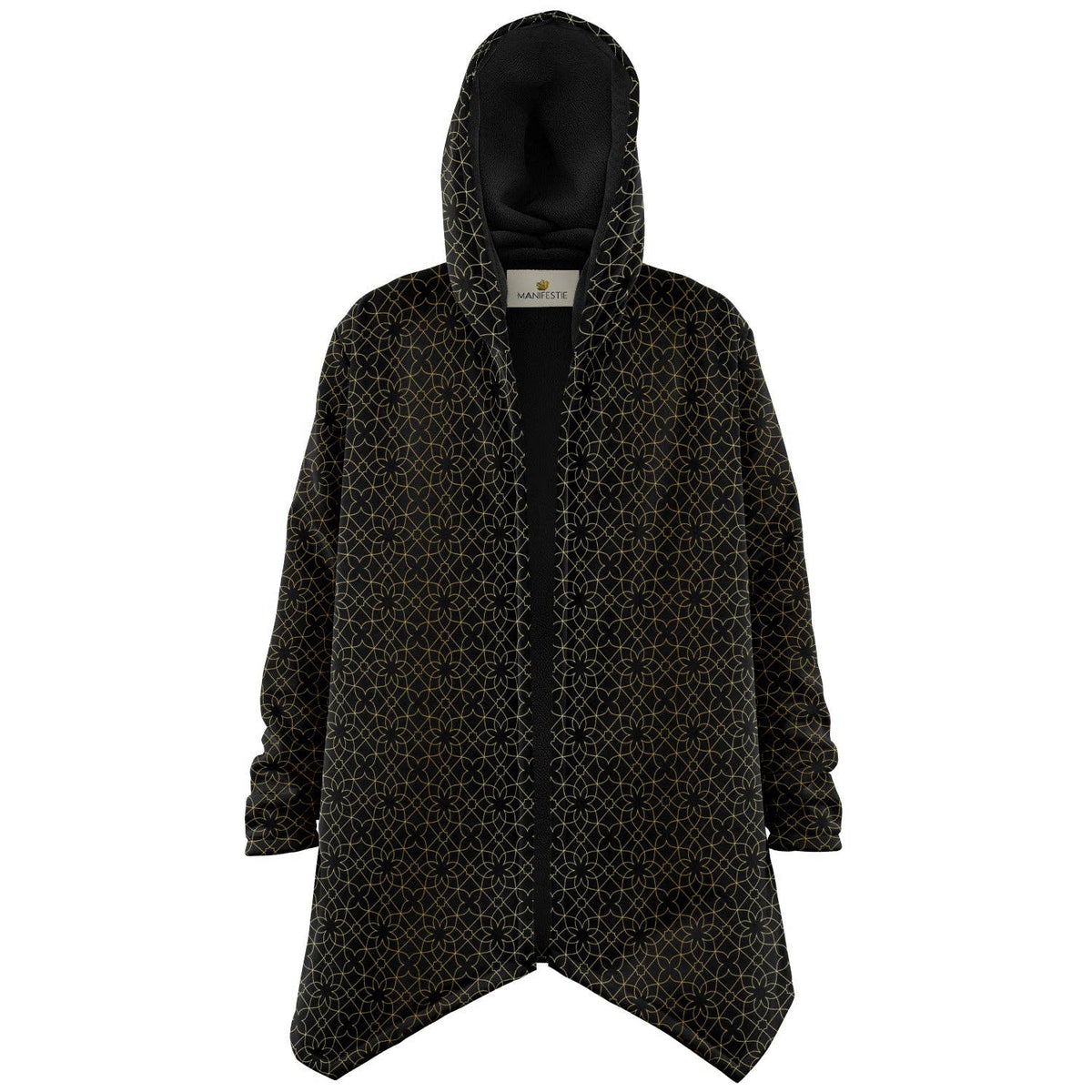 Sacred Geometry Flower Sherpa Cloak | Recycled Performance Fleece | Manifestie