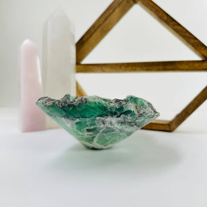 Fluorite Freeform Crystal Bowl | Decorative Crystal Dish
