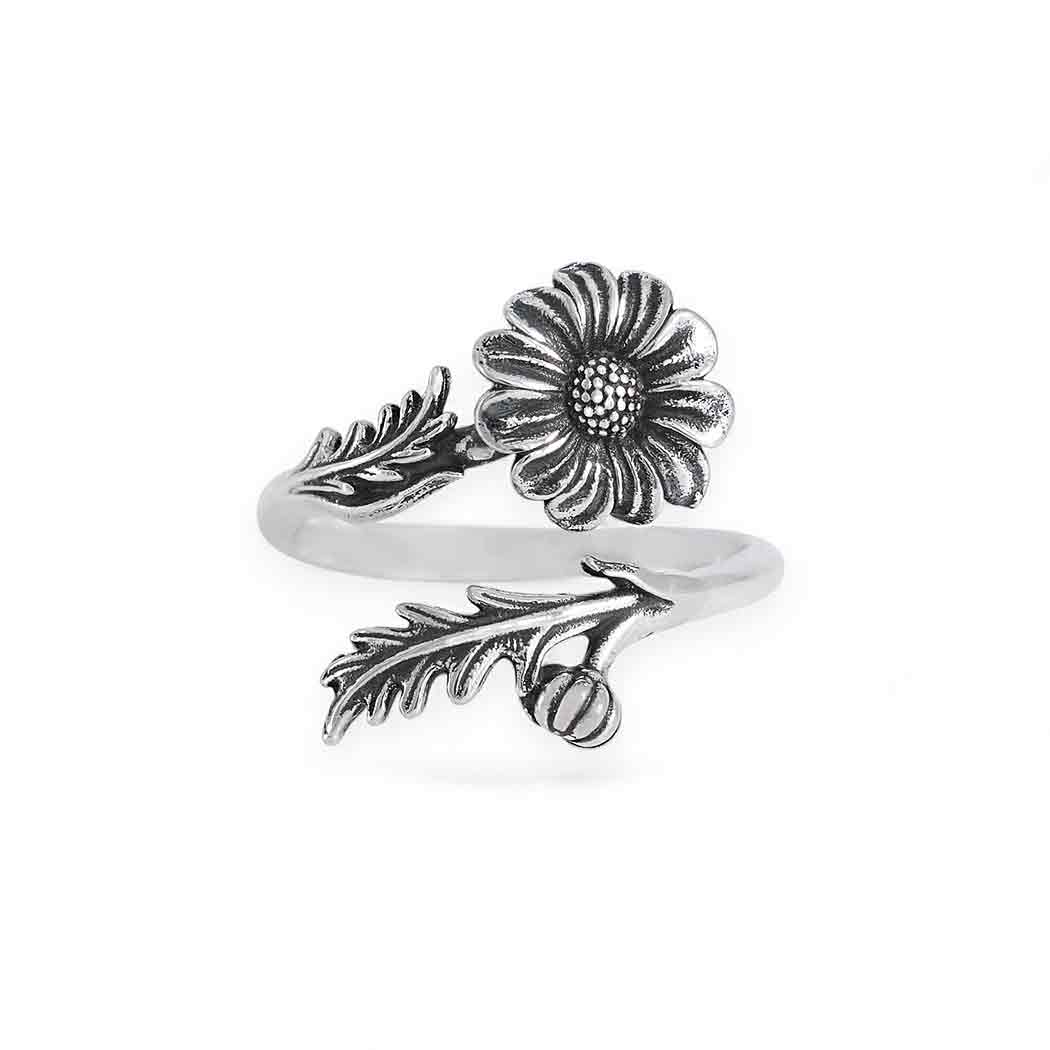 Birth Flower Rings | Sterling Silver Adjustable