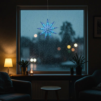 Phoenix | 9 Point 17" Turquoise | Paper Star Light