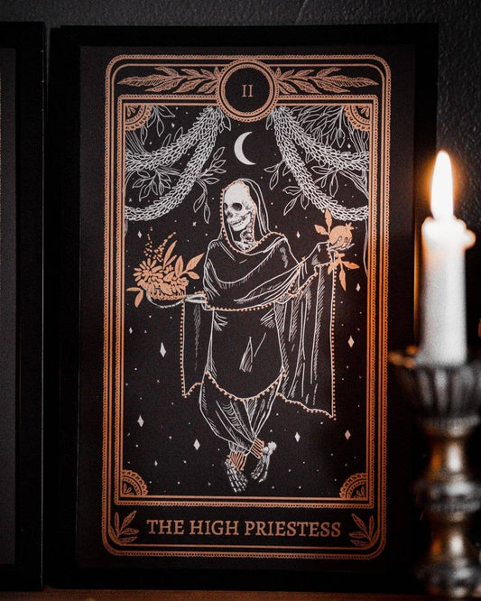 Marigold Tarot Print – The High Priestess | Amrit Brar