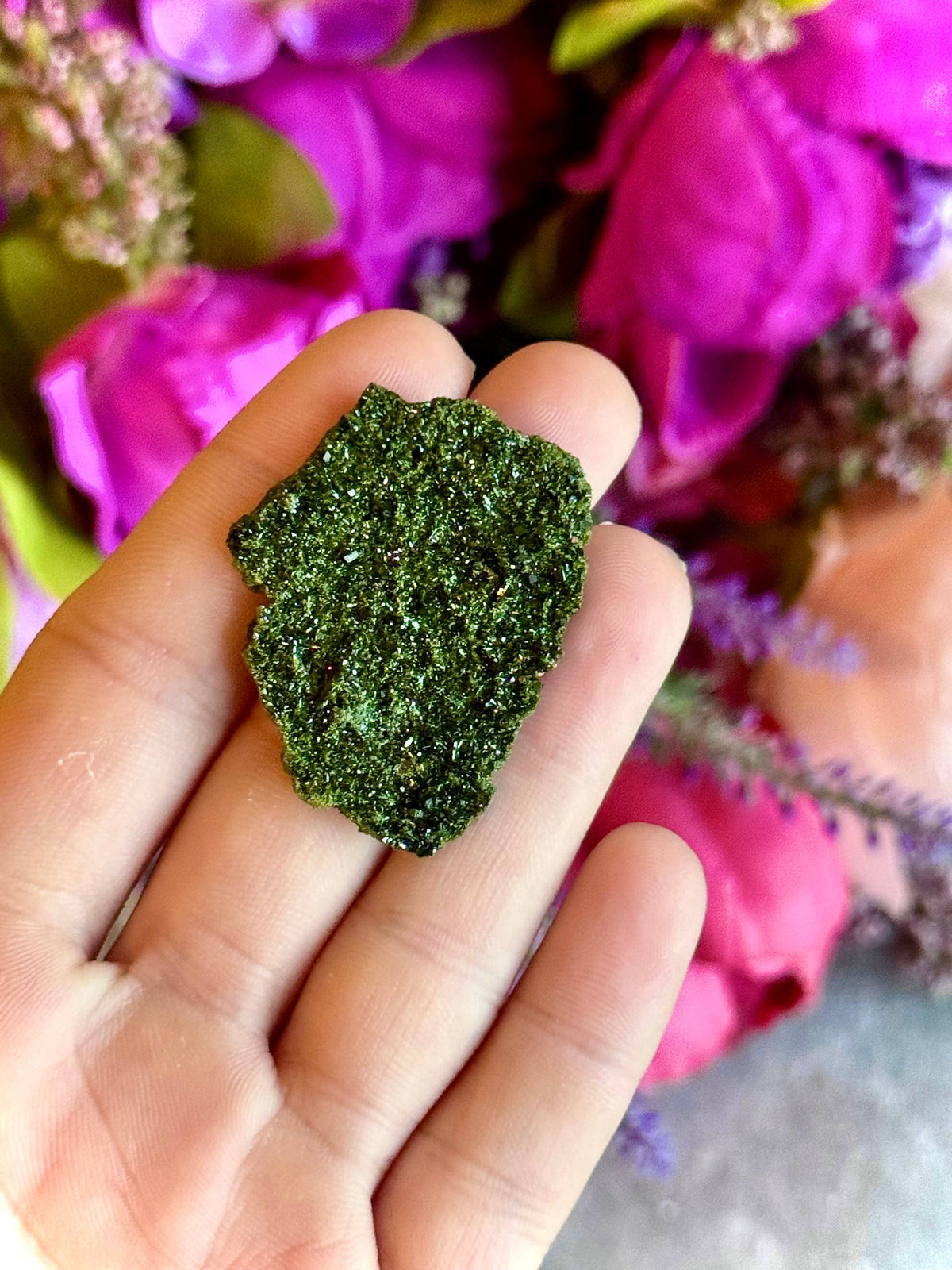 Forest Epidote Specimens from Turkey | Epidote & Quartz Crystal Clusters