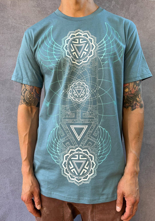 Manipura Chakra Shirt | Sacred Geometry Cotton | Rythmatix