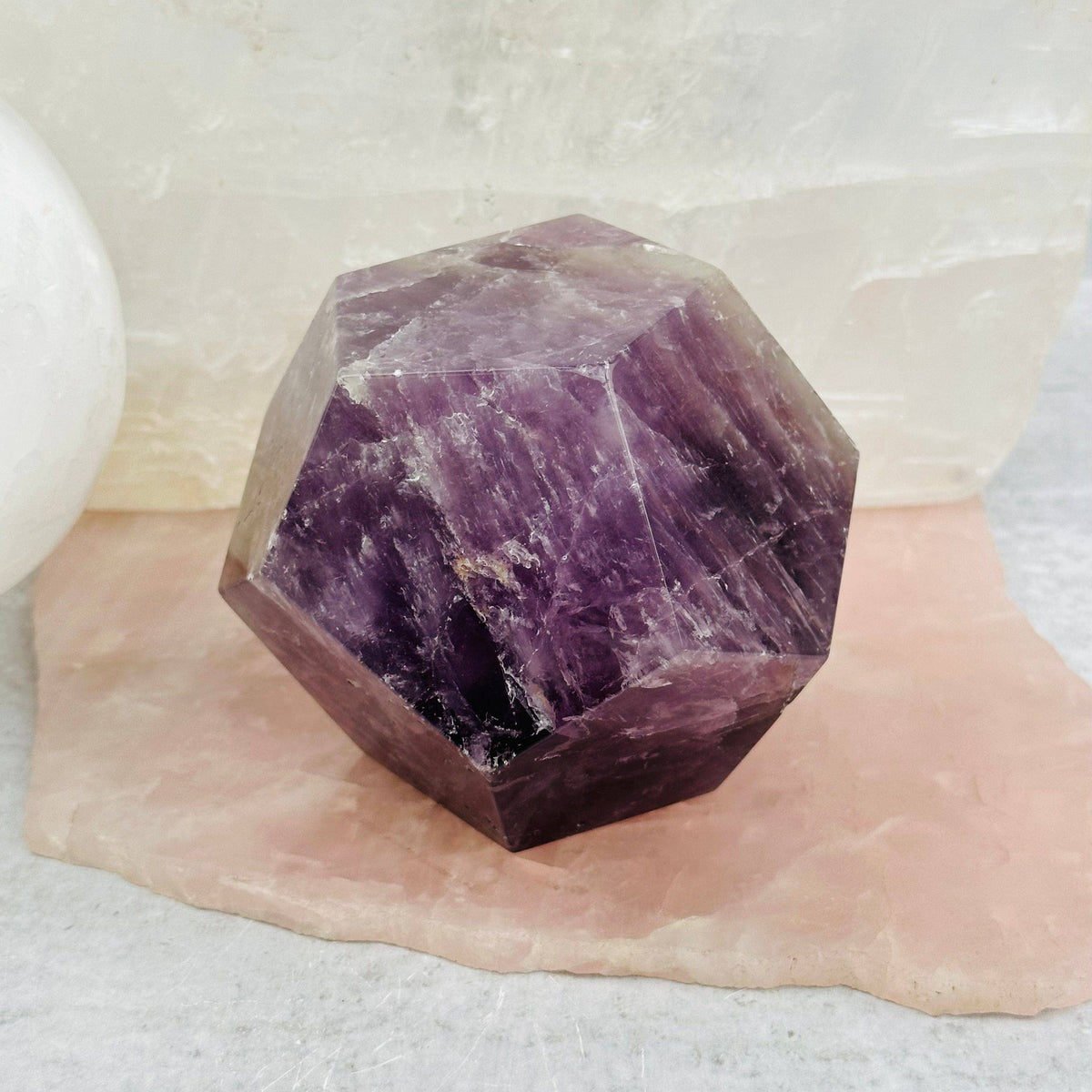 Amethyst Dodecahedron | Sacred Geometry Meditation Crystal